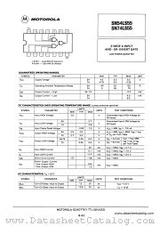 SN74LS55 datasheet pdf Motorola