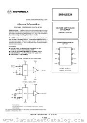 SN74LS724 datasheet pdf Motorola