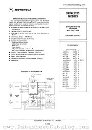 SN74LS783 datasheet pdf Motorola