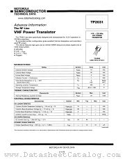 TP2031 datasheet pdf Motorola