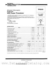 TP2033 datasheet pdf Motorola