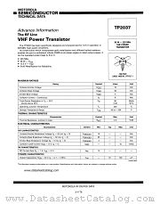 TP2037 datasheet pdf Motorola
