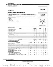 TP2300 datasheet pdf Motorola