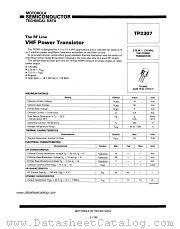 TP2307 datasheet pdf Motorola