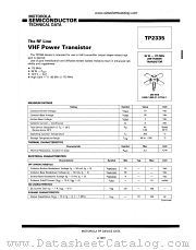 TP2335 datasheet pdf Motorola
