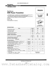 TP2370 datasheet pdf Motorola