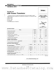 TP251 datasheet pdf Motorola