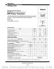 TP2510 datasheet pdf Motorola