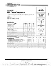 TP254S datasheet pdf Motorola