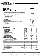 TP3007S datasheet pdf Motorola