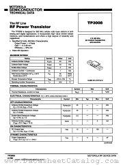 TP3008 datasheet pdf Motorola