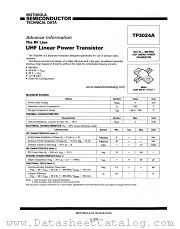 TP3024A datasheet pdf Motorola