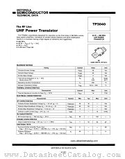 TP3040 datasheet pdf Motorola