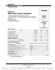 TP3400 datasheet pdf Motorola