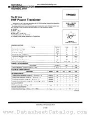 TP9383 datasheet pdf Motorola