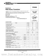 TP9386 datasheet pdf Motorola