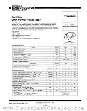 TPM4040 datasheet pdf Motorola