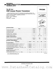 TPV385 datasheet pdf Motorola