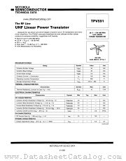 TPV591 datasheet pdf Motorola