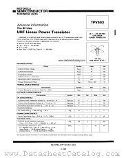 TPV593 datasheet pdf Motorola