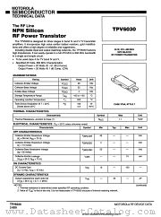 TPV6030 datasheet pdf Motorola