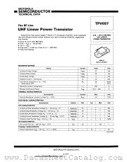 TPV657 datasheet pdf Motorola