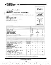 TPV698 datasheet pdf Motorola