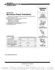 TRW2003F datasheet pdf Motorola
