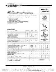 TRW2301F datasheet pdf Motorola