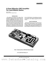 MRF1946A datasheet pdf Motorola