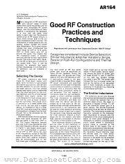 AR164 datasheet pdf Motorola