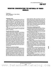 MOUNTING MODULES datasheet pdf Motorola