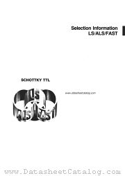 LS ALS FAST SCHOTTKY TTL datasheet pdf Motorola