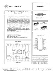 uA78S40PV datasheet pdf Motorola