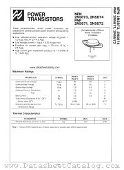 2N5873 datasheet pdf National Semiconductor