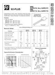 92PE77A datasheet pdf National Semiconductor
