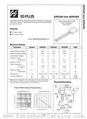 92PU392 datasheet pdf National Semiconductor