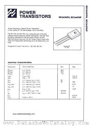 BD344 datasheet pdf National Semiconductor