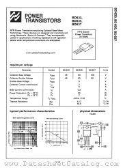 BD633 datasheet pdf National Semiconductor