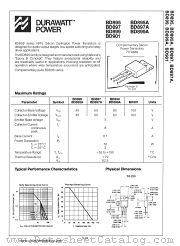 BD901 datasheet pdf National Semiconductor