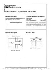 DM5411 datasheet pdf National Semiconductor