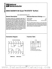 DM74126 datasheet pdf National Semiconductor