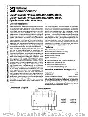 DM74160A datasheet pdf National Semiconductor