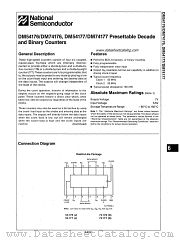 DM74176 datasheet pdf National Semiconductor