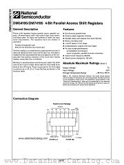 DM74195 datasheet pdf National Semiconductor