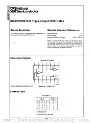 DM5427 datasheet pdf National Semiconductor