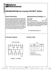 DM74366 datasheet pdf National Semiconductor