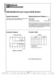 DM7440 datasheet pdf National Semiconductor