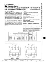 DM7448 datasheet pdf National Semiconductor