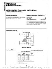 DM5453 datasheet pdf National Semiconductor